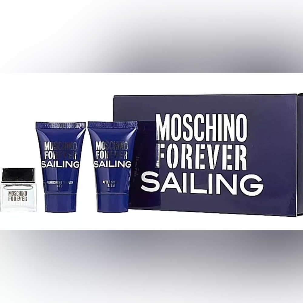 Moschino Forever Sailing For Men 3pc Mini Gift Set NIB